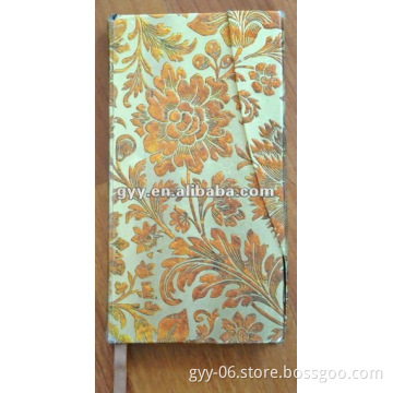 Embossed pattern cloth hardcover notebook 2012